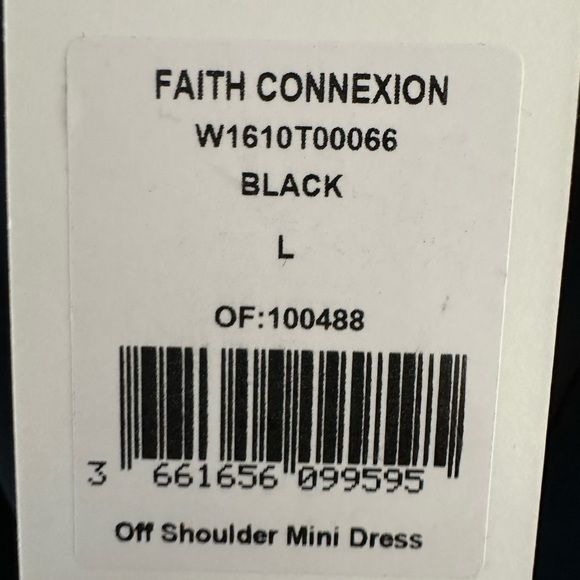 NWT FAITH CONNEXION Embellished Black Strapless Mini Dress M / L $1000 Retail - Picture 13 of 15